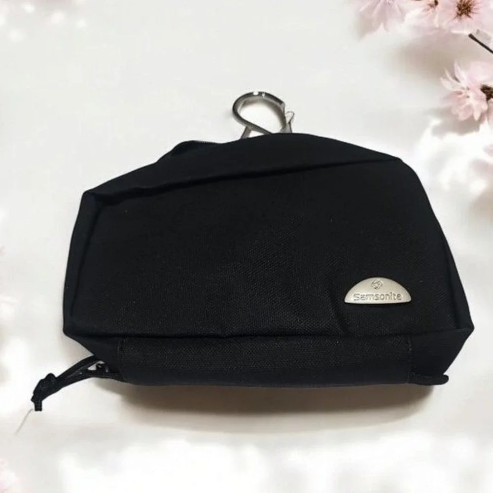 Samsonite Black Travel Toiletry Bag Hanging Organizer Makeup Case Storage‎